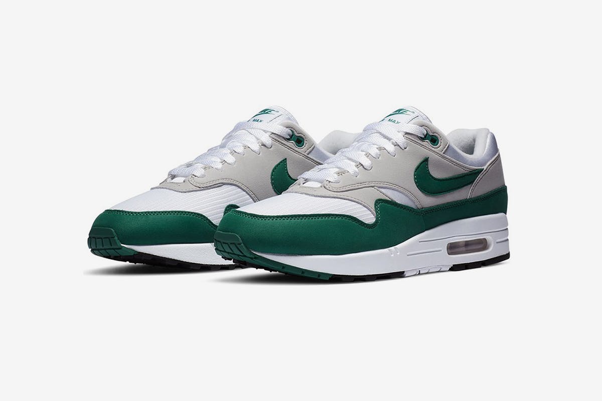 nike air max 1 groen suede